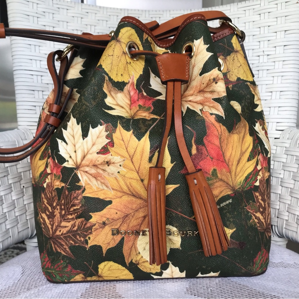 Dooney & Bourke Maple Leaf Drawstring Bucket Bag